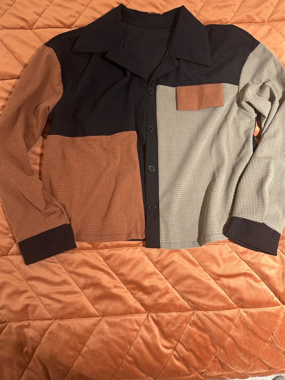 Colorblock Oversized Jacket
